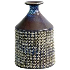 Large Vase with Purple Glossy Glaze by Stig Lindberg for Gustavsberg 9