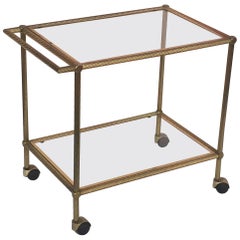 French Drinks Cart of Brass