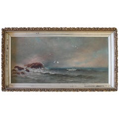 19th Century Ocean Oil Painting