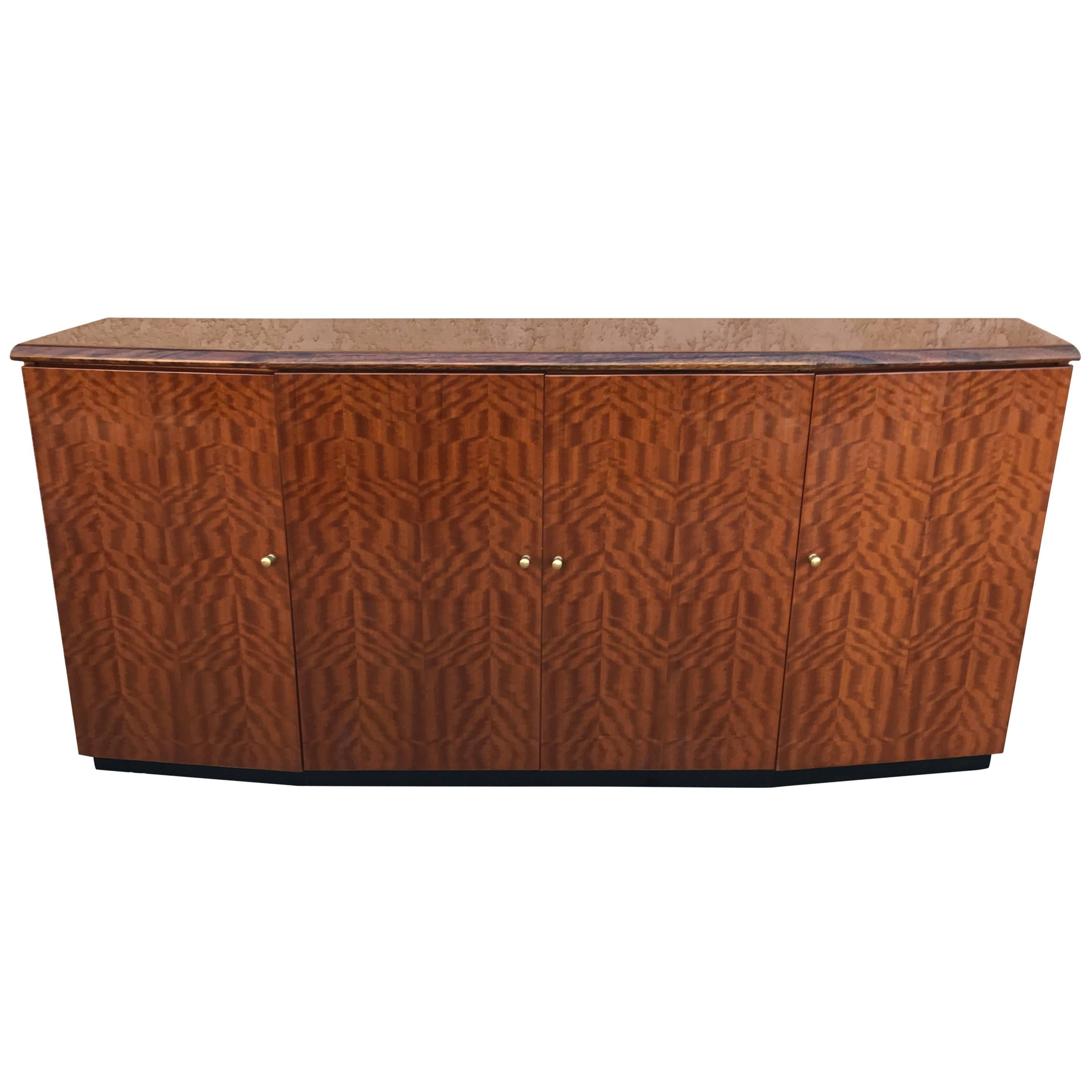 Henredon Tiger Koa Wood Credenza