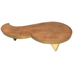 Unusual and Whimsical Shape 1980s Coffee Table