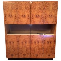 Leon Rosen for Pace Collection 20th Century Burl Wood Bar 7