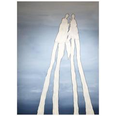 Very Large Abstract Figurative Painting by Artist Jane Evans