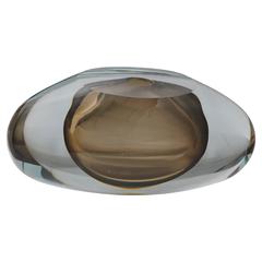 Heavy Art Glass Vase by Filip Hortensky, the Czech Republic, 1990