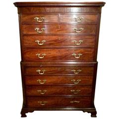 George 111 Mahogany Chest on Chest or Tallboy