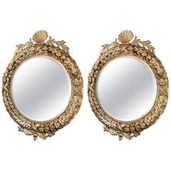 Pair of 20 Century Gilt Metal Mirrors 8