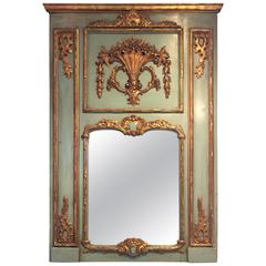 Magnificent 19th Century French Trumeau Mirror