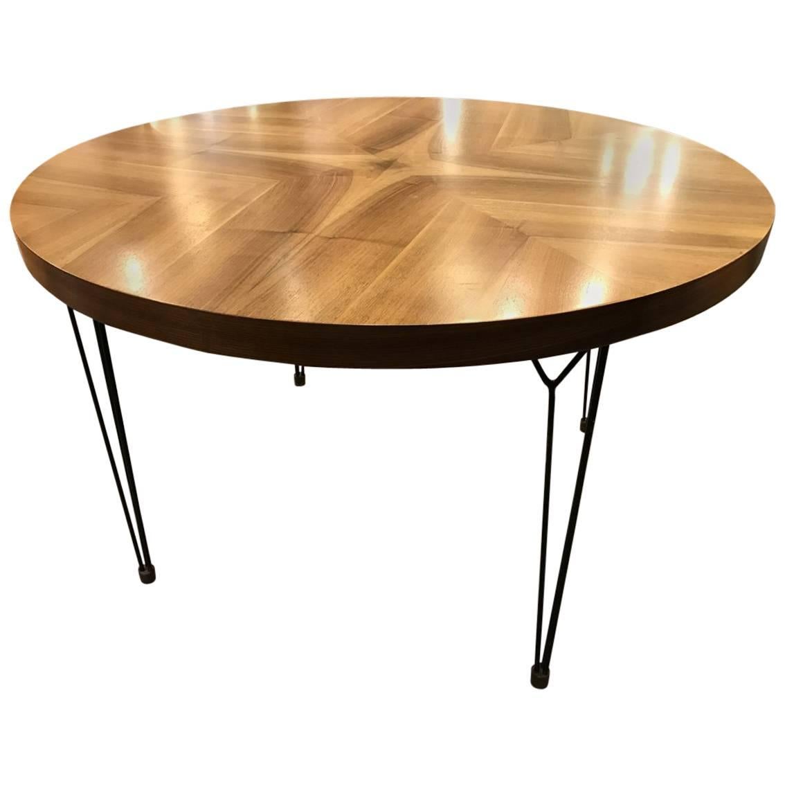 Fantastic 1960s Italian Marquetry Table For Sale