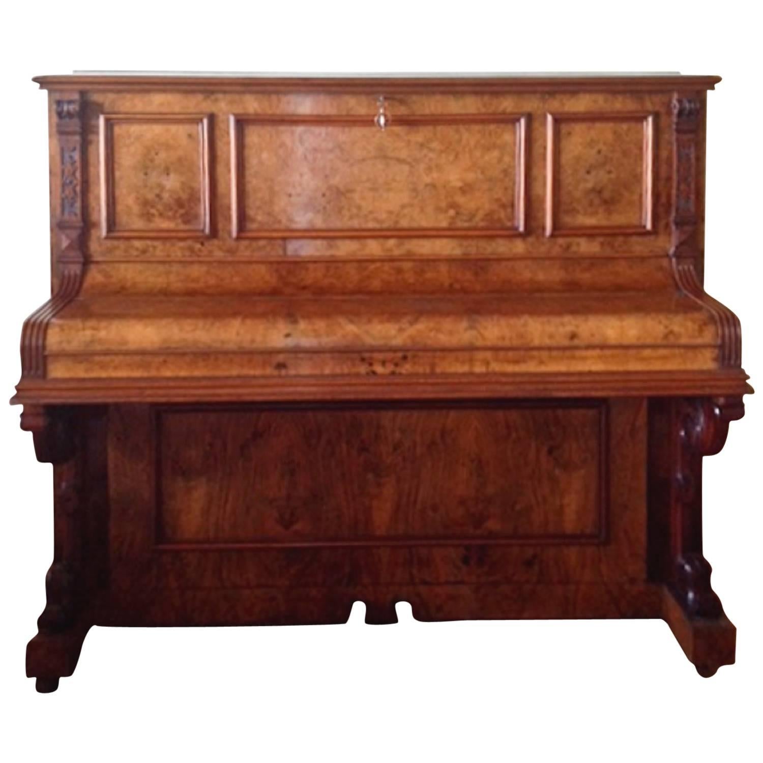 19th Century Upright Piano H. Wolfframm For Sale