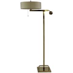 1930s Brass Art Deco Floor Lamp