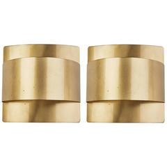 Pair of Brass Sconces by Falkenbergs Belysning