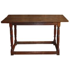 17th Century Oak Refectory Supper Dining Table Dating from, circa 1680