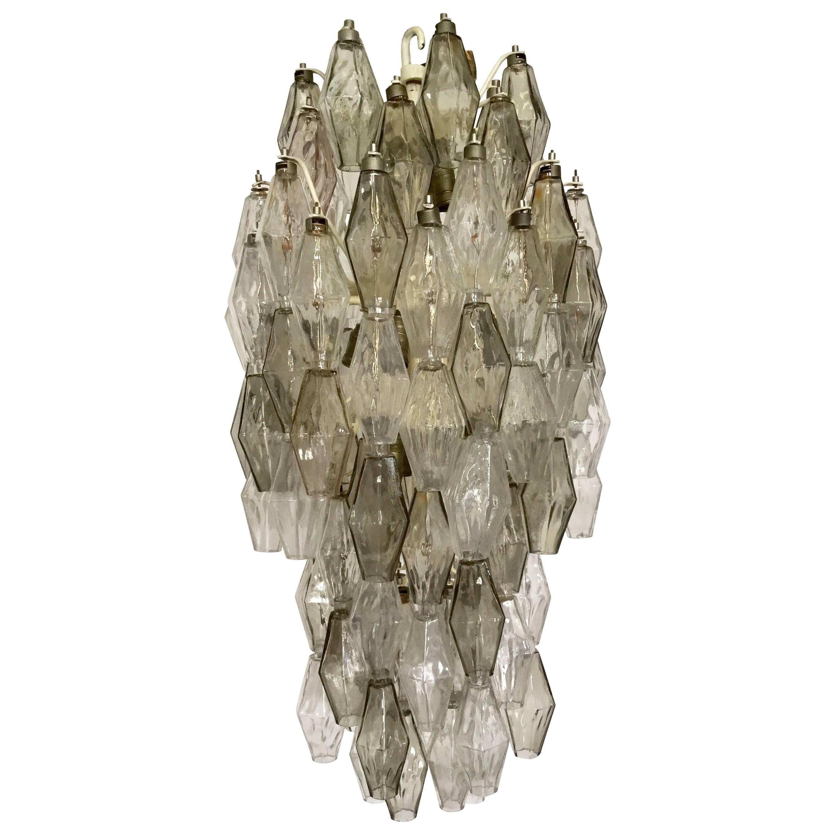 Polyhedral Chandelier by Carlo Scarpa for Venini For Sale