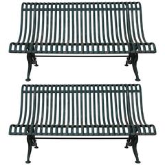 Pair of Iron Benches Belonged to Baron Franchetti, Hemingway's Friend