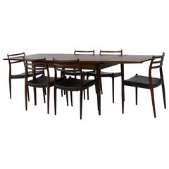Stylish Danish Dining Room Set by Niels Otto Møller for JL Møller 1960s 12