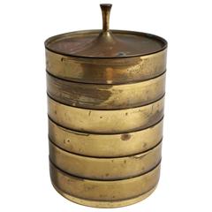 Rare Set of Brass Drink Cocktail Coasters by Tommi Parzinger for Dorlyn 6