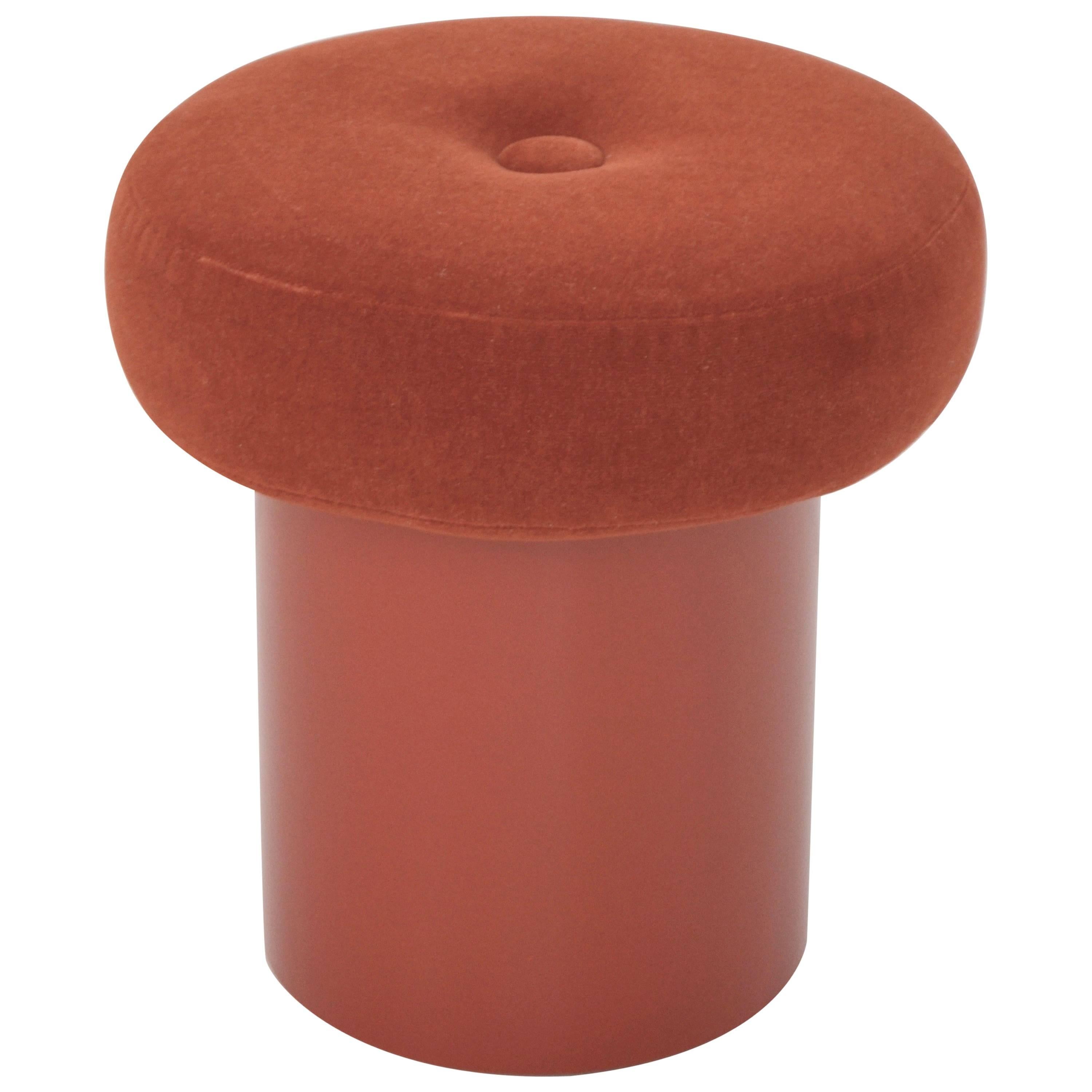 Postmodern Round Button Tufted Stool