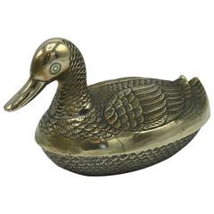 1950s Brass Duck Lidded Box 12