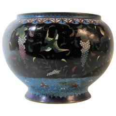 Japanese Meiji Period Cloisonné Planter Bowl