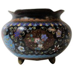 Japanese Meiji Period Cloisonne Planter Bowl