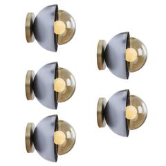 Curve Brass and Steel Wall Sconces 11