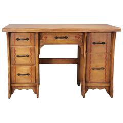 1930s Larger Monterey Period Painted Desk