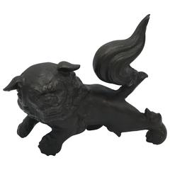 Vintage 1920s Bronze Foo Dog Statue