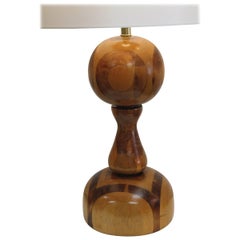 Monumental Marquetry Lamp