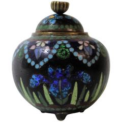 Japanese Meiji Period Miniature Cloisonne Covered Jar 11