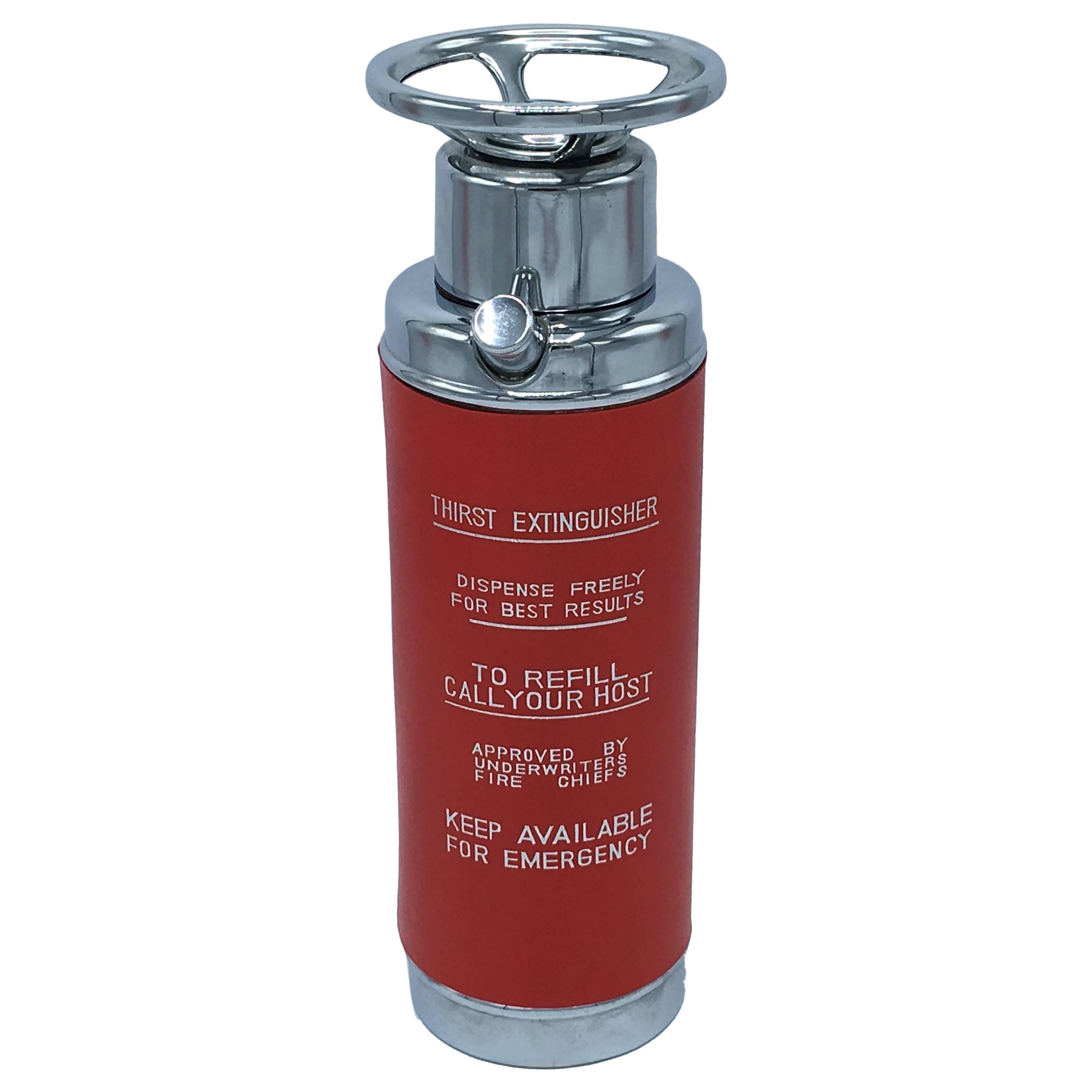 1960s Mid-Century Modern Fire Extinguisher Decanter