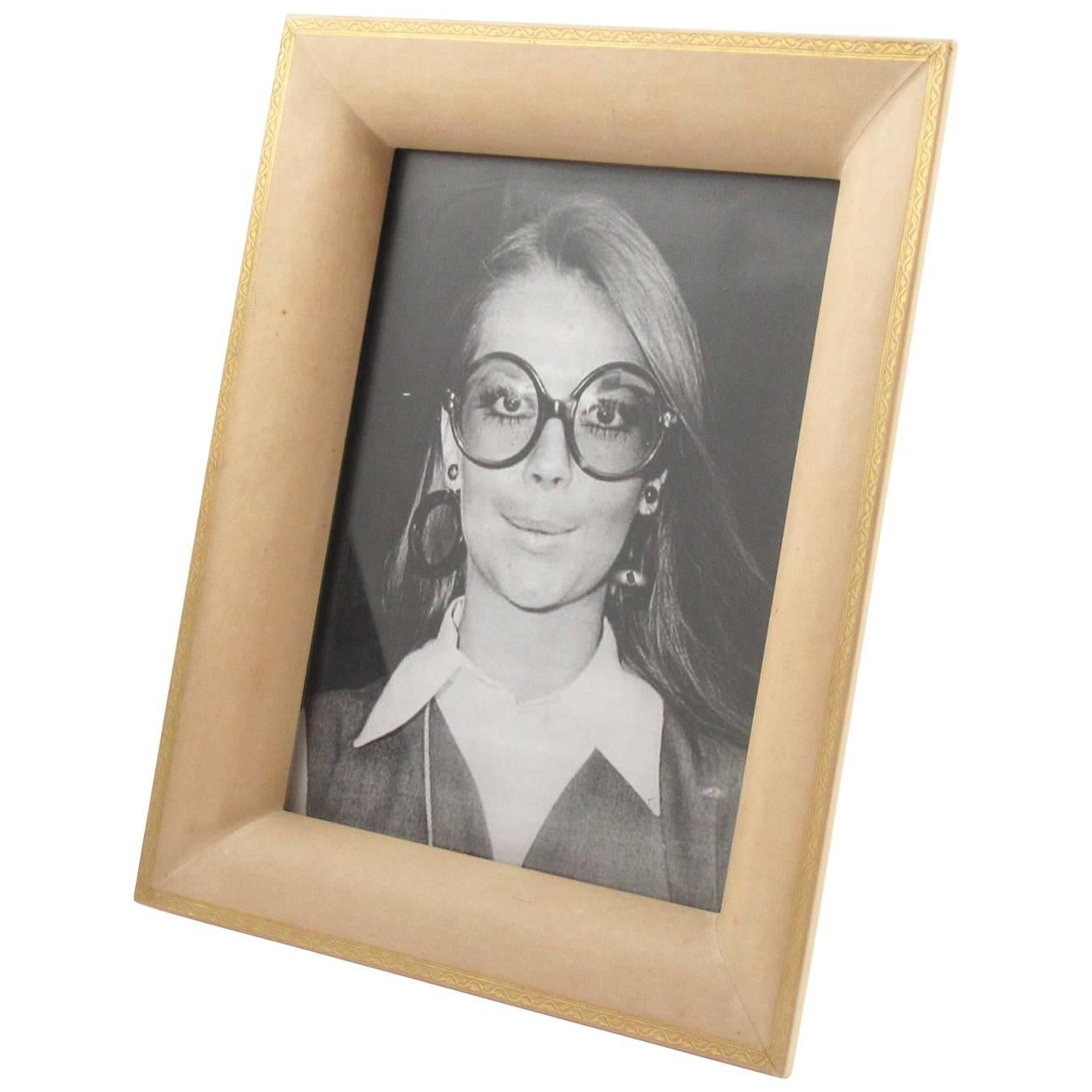 Mid-Century Modern Parchment Picture Photo Frame, France, circa 1960s