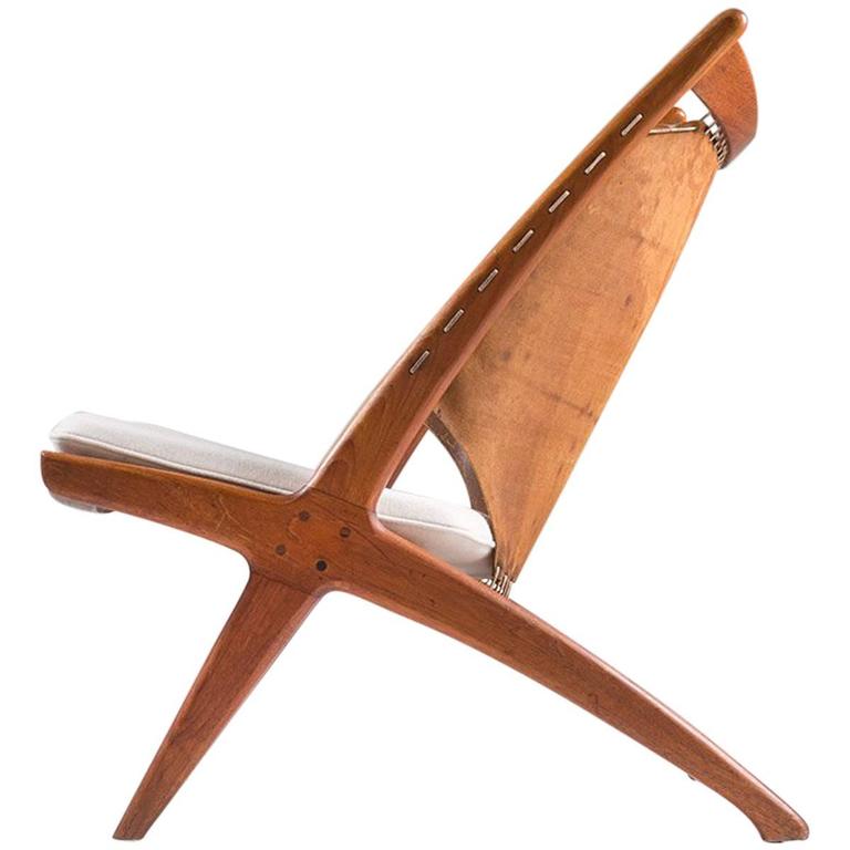 Scandinavian Lounge Chair Krysset "The Cross" by Fredrik Kayser, 1955 at  1stDibs