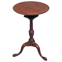 Chippendale Mahogany Dish Top Candle Stand, Pennsylvania, circa 1770s