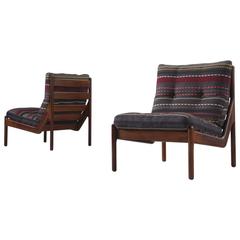 Illum Wikkelsø Chairs Reupholstered with Paul Smith Fabric 7