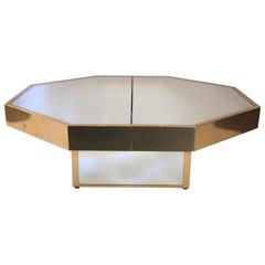 in the Style of Gabriella Crespi, Coffee Table Octagonal, circa 1970, Italy 5