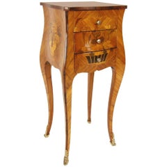 Louis XV Style Marquetry Side Table in the Manner of A. Gosselin, 1731–1794
