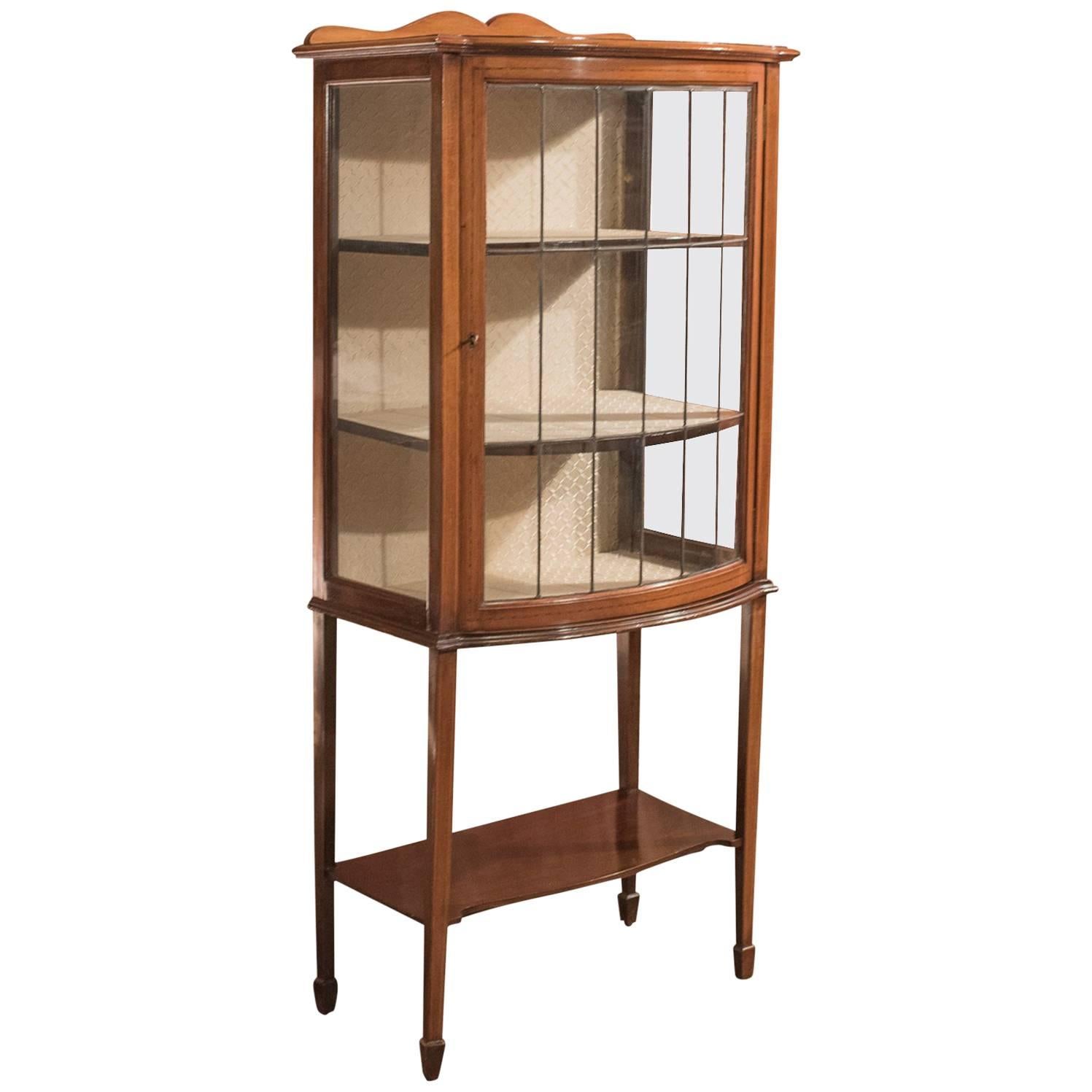 Antique Glazed Display Cabinet, Edwardian, circa 1910