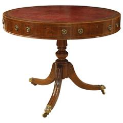 Mahogany George III Style Drum Table
