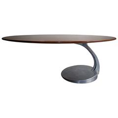 Michele Charron Rosewood and Aluminium Table