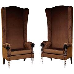 Paire de fauteuils Thrones Italian Cavalli Visionnaire Siegfrid Bespoke