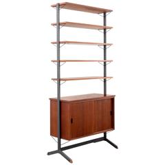 Rare 1960s Teak Shelf "Pira", Made in Sweden, Partition