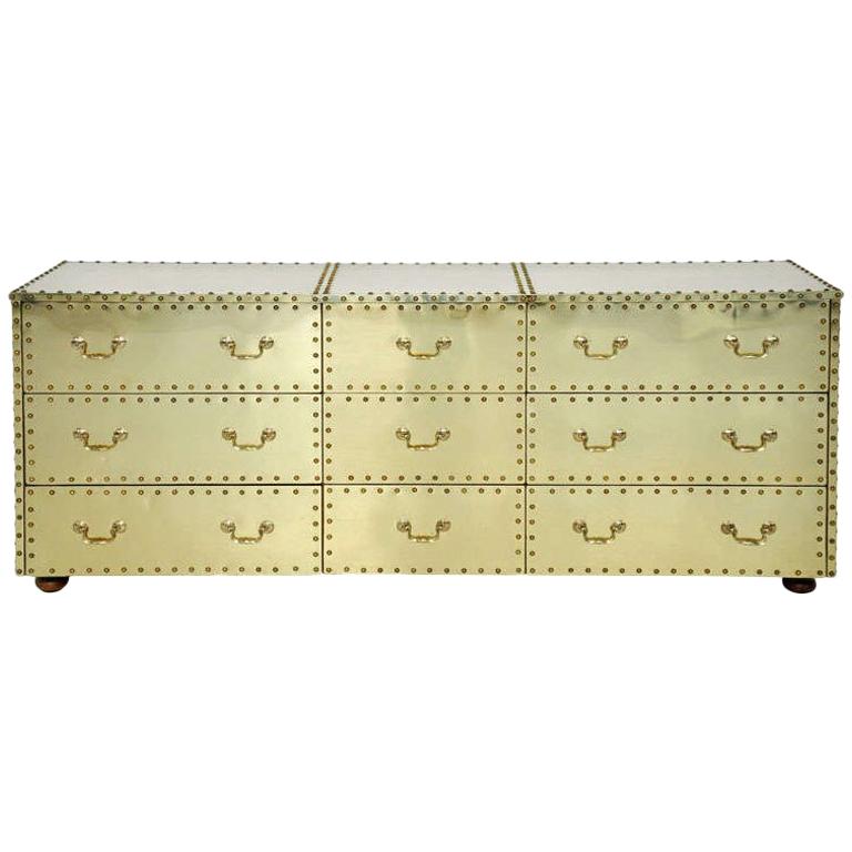 Sarreid Brass-Clad Dresser