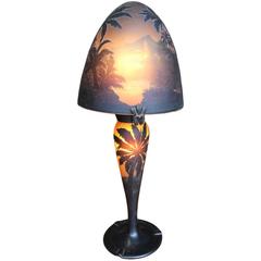 Early 20th Century Lamp by Muller Frères