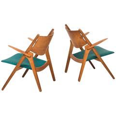 Hans Wegner Easy Chairs Model CH-28 by Carl Hansen & Son in Denmark