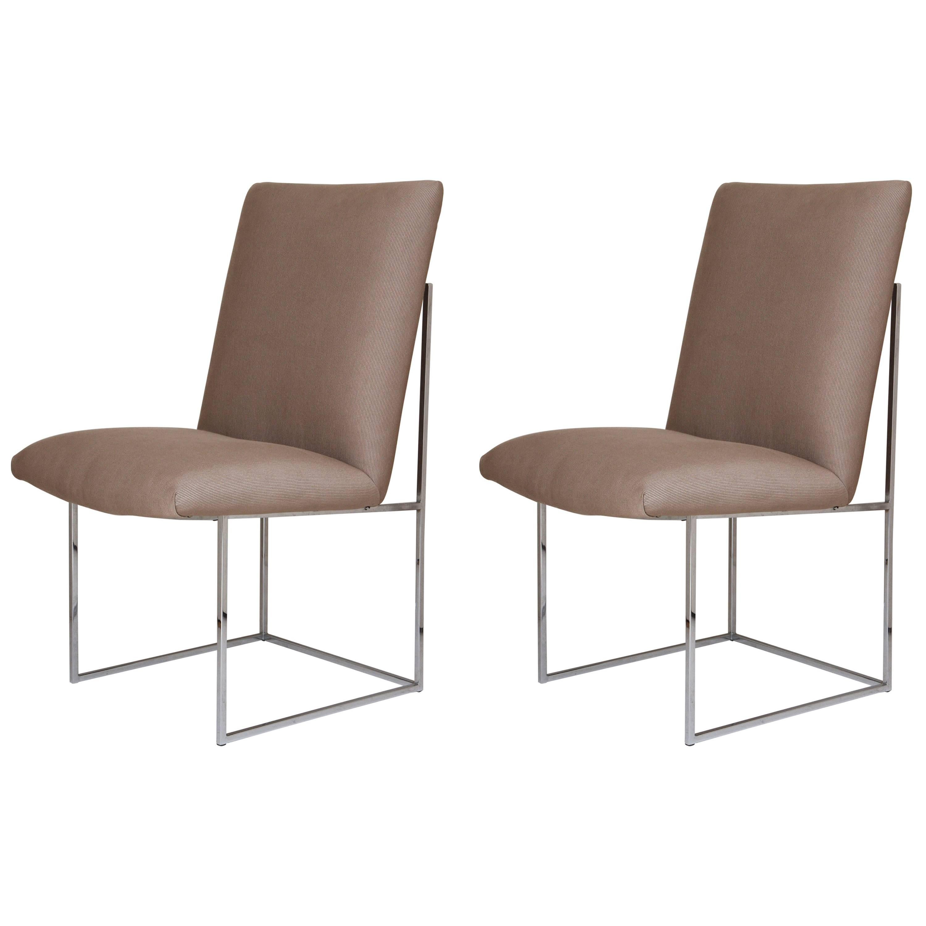 Pair of Milo Baughman Chairs For Sale