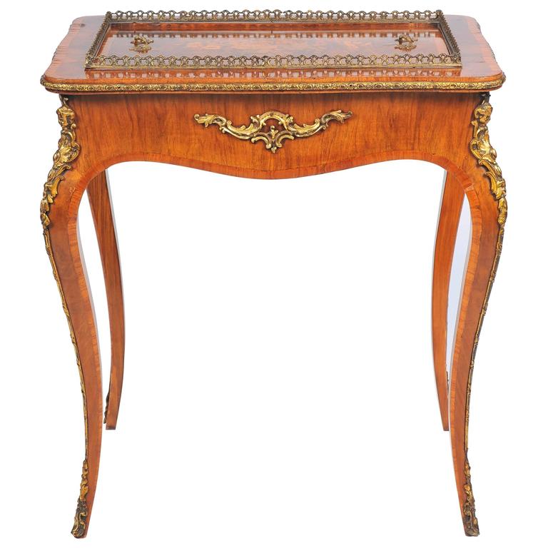 Victorian Marquetry Jardiniere Side Table