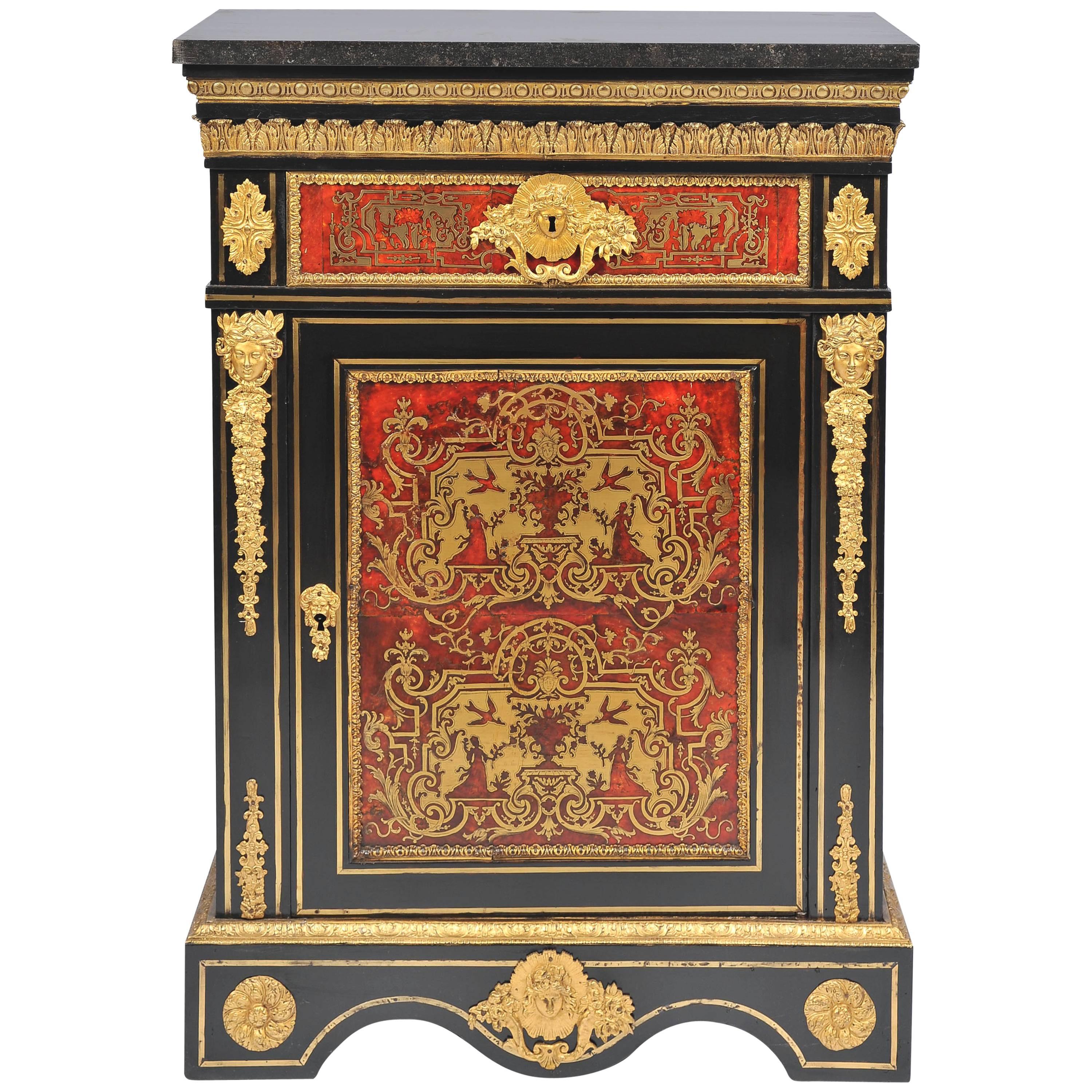 19th Century, French Boulle Cabinet