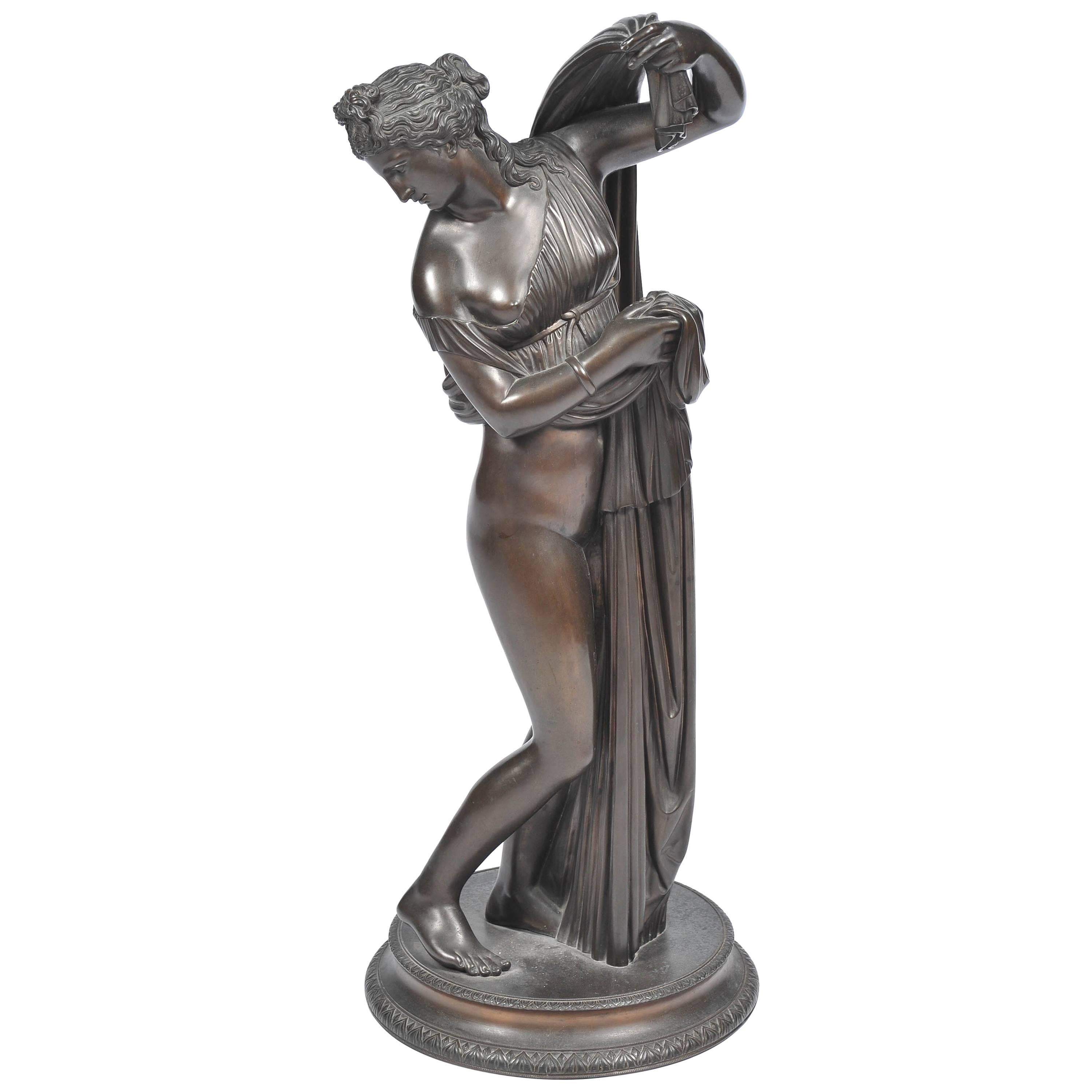 19th Century Bronze of Female Nude by Amodia