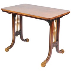 Regency Rosewood Side Table, in the Manner of 'Gillows'
