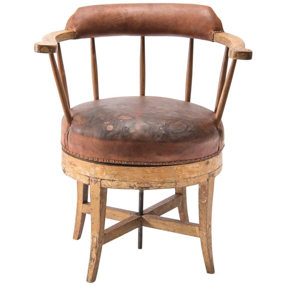 19th Century Gustavian Swivel Chair